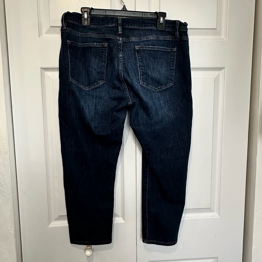 FRAME Blue Le Garcon Crop Tailored Boyfriend Jeans Size 32 EUC - Picture 4 of 7